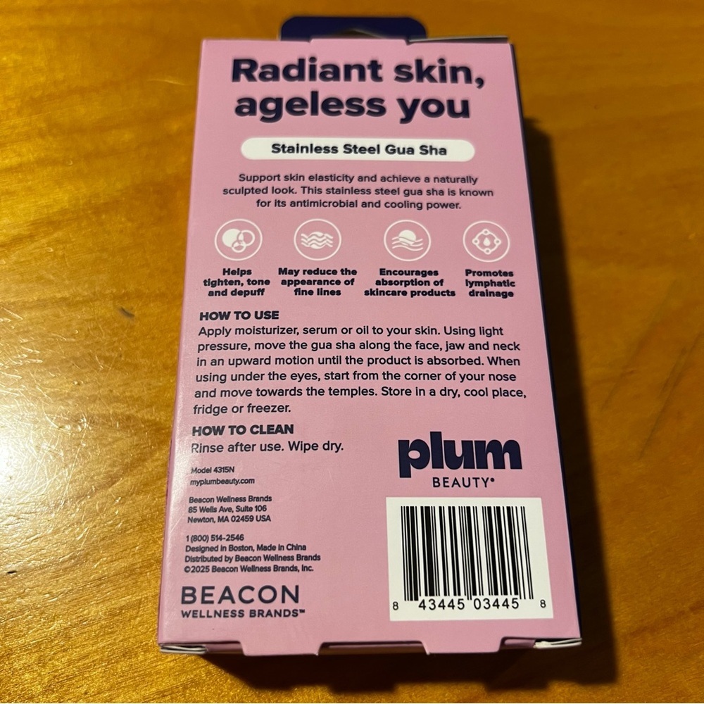 Plum Beauty Chill That Glow Stainless Steel Gua Sha (Set of 2) - Picture 4 of 5